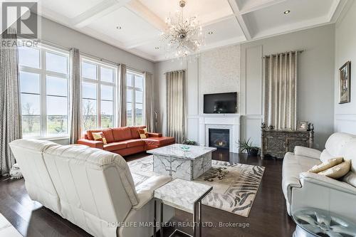 44 Herringbone Crescent, Brampton, ON - Indoor Photo Showing Living Room With Fireplace