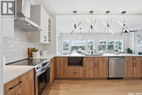 150 Haverstock Crescent, Saskatoon, SK - Indoor Photo Showing Kitchen With Upgraded Kitchen
