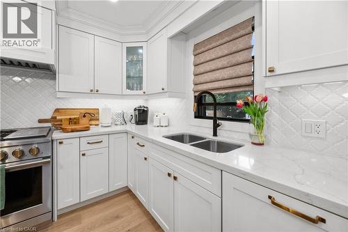 1390 Halifax Place, Burlington, ON - Indoor Photo Showing Kitchen With Double Sink