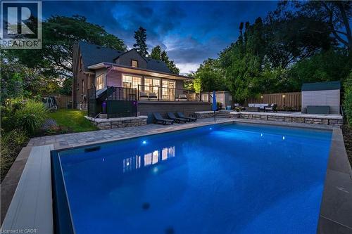 1390 Halifax Place, Burlington, ON - Outdoor With In Ground Pool With Deck Patio Veranda