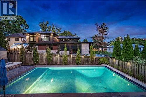 1390 Halifax Place, Burlington, ON - Outdoor With In Ground Pool With Deck Patio Veranda