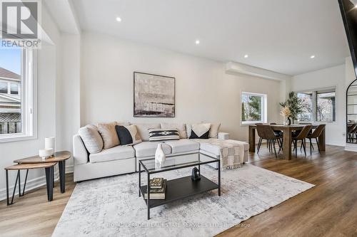 Modern Living Area O/L Backyard - 1888 Stevington Crescent, Mississauga, ON - Indoor Photo Showing Living Room