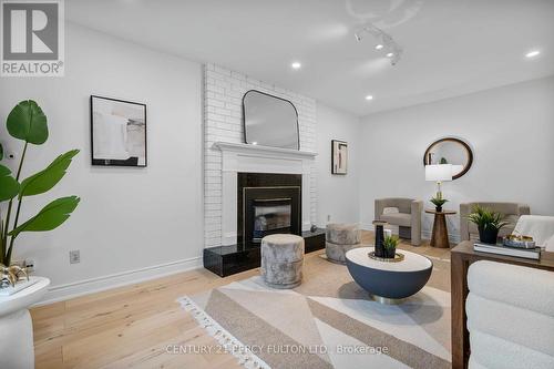 5393 Glen Erin Drive, Mississauga, ON - Indoor Photo Showing Living Room With Fireplace