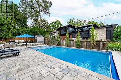 1390 Halifax Place, Burlington, ON - Outdoor With In Ground Pool With Deck Patio Veranda