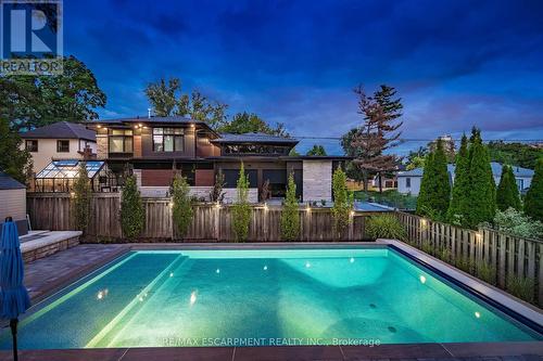 1390 Halifax Place, Burlington, ON - Outdoor With In Ground Pool With Deck Patio Veranda