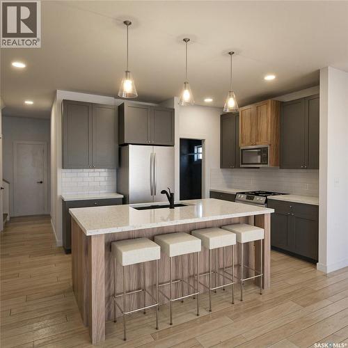 667 Henry Dayday Road, Saskatoon, SK - Indoor Photo Showing Kitchen With Upgraded Kitchen