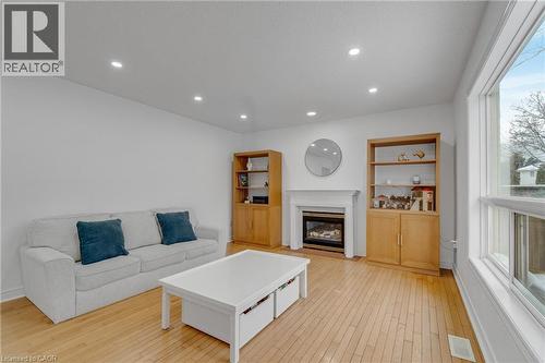 191 Hawkswood Trail, Hamilton, ON - Indoor Photo Showing Living Room With Fireplace