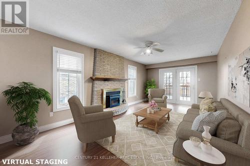 6251 Atherly Crescent, Mississauga, ON - Indoor Photo Showing Living Room With Fireplace