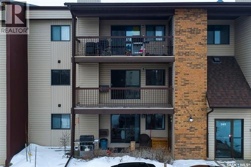 204 345 Kingsmere Boulevard, Saskatoon, SK - Outdoor With Balcony With Facade