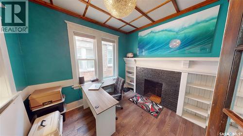 2161 Cameron Street, Regina, SK - Indoor Photo Showing Other Room With Fireplace