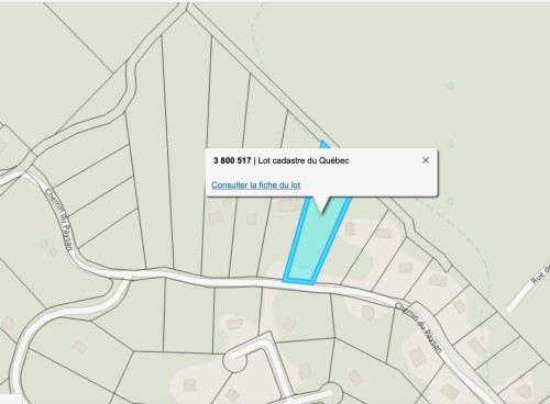 Terre/Terrain - Ch. Du Paysan, Sainte-Adèle, QC 