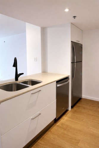 Cuisine - 706-350 Boul. De Maisonneuve O., Montréal (Ville-Marie), QC - Indoor Photo Showing Kitchen With Double Sink
