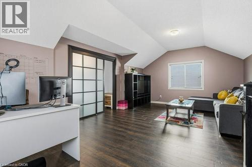 Amazing upper loft adds a large family room and a 4th bedroom - 26 Helena Feasby Street, Kitchener, ON - Indoor Photo Showing Other Room