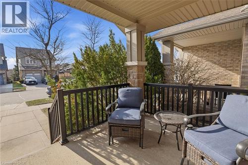 Sit back and enjoy the friendly neighbourhood atmosphere. - 26 Helena Feasby Street, Kitchener, ON - Outdoor With Deck Patio Veranda With Exterior