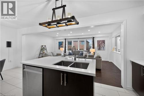 30 Patterson Drive, Caledonia, ON - Indoor Photo Showing Kitchen With Double Sink