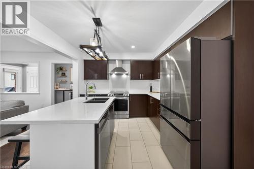 30 Patterson Drive, Caledonia, ON - Indoor Photo Showing Kitchen With Double Sink