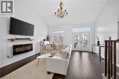 30 Patterson Drive, Caledonia, ON - Indoor Photo Showing Living Room With Fireplace