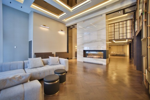 Common room - 612-1288 Rue St-Antoine O., Montréal (Ville-Marie), QC - Indoor Photo Showing Other Room With Fireplace