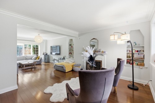 Salon - 974 Ch. Macnaughton, Mont-Royal, QC - Indoor Photo Showing Living Room With Fireplace