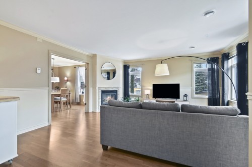 Salon - 102-50 37E Avenue E., Blainville, QC - Indoor Photo Showing Living Room With Fireplace