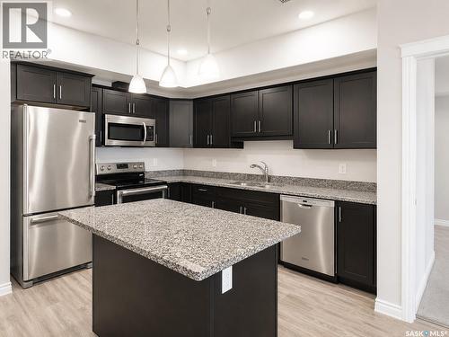 309 412 Willowgrove Square, Saskatoon, SK - Indoor Photo Showing Kitchen With Double Sink With Upgraded Kitchen