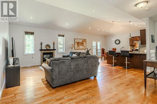 122 Trout Lane, Tiny, ON - Indoor Photo Showing Living Room With Fireplace