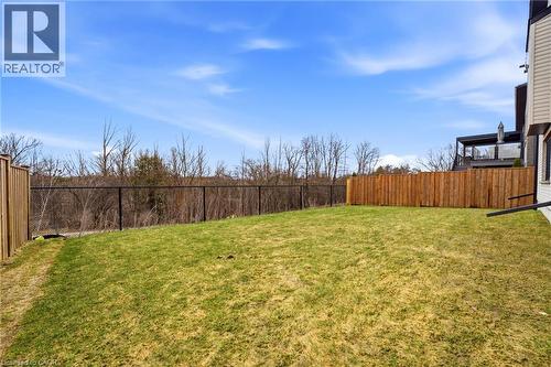 View of fenced backyard - 39 Mill Race Crescent, St. Jacobs, ON - Outdoor