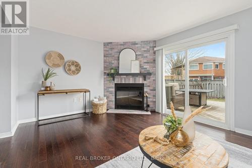 15 Smith Drive, Halton Hills, ON - Indoor Photo Showing Living Room With Fireplace