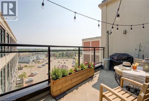Virtually Adjusted - 404 King Street W Unit# 607, Kitchener, ON - Outdoor With Balcony With Exterior