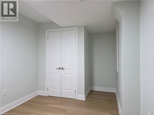 Unfurnished bedroom featuring light wood-style floors and a closet - 367 Equestrian Way Unit# Basement, Cambridge, ON - Indoor Photo Showing Other Room