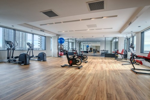 Exercise Room - 328-112 Ch. De La Pointe-Nord, Montréal (Verdun/Île-Des-Soeurs), QC - Indoor Photo Showing Gym Room