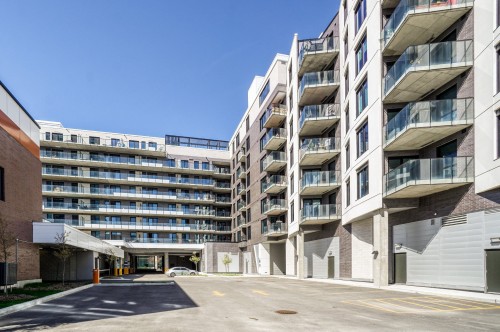 Back of Structure - 328-112 Ch. De La Pointe-Nord, Montréal (Verdun/Île-Des-Soeurs), QC - Outdoor With Balcony With Facade