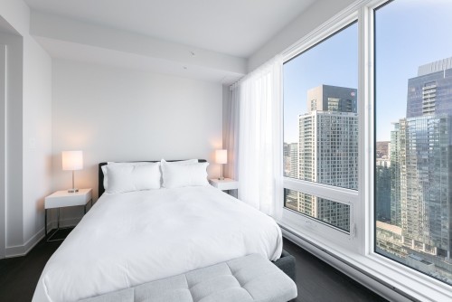 Master Bedroom - 4310-1188 Rue St-Antoine O., Montréal (Ville-Marie), QC - Indoor Photo Showing Bedroom