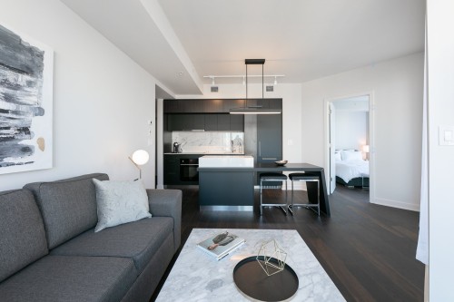 Living Room - 4310-1188 Rue St-Antoine O., Montréal (Ville-Marie), QC - Indoor Photo Showing Living Room