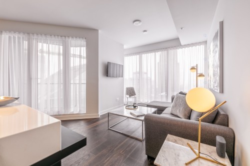 Living Room - 4310-1188 Rue St-Antoine O., Montréal (Ville-Marie), QC - Indoor Photo Showing Living Room