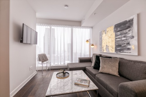 Living Room - 4310-1188 Rue St-Antoine O., Montréal (Ville-Marie), QC - Indoor Photo Showing Living Room