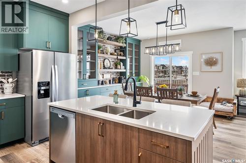2994 Dumont Way, Regina, SK - Indoor Photo Showing Kitchen With Double Sink With Upgraded Kitchen