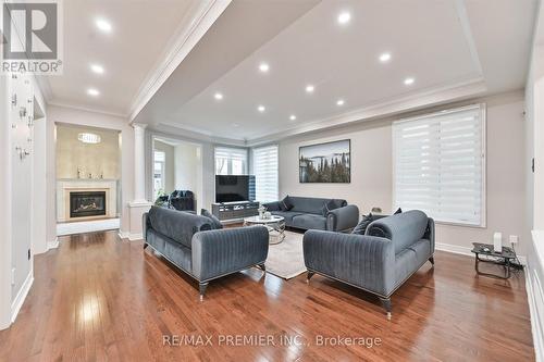 170 Ascalon Drive, Vaughan, ON - Indoor Photo Showing Living Room With Fireplace