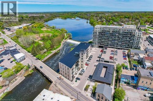 Drone / aerial view of a large body of water - 19 Guelph Avenue Unit# 308, Cambridge, ON - Outdoor With View