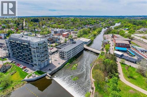 Aerial view of a nearby body of water - 19 Guelph Avenue Unit# 308, Cambridge, ON - Outdoor With View