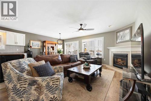 5700 Blackwell Sideroad Unit# 74, Sarnia, ON - Indoor Photo Showing Living Room With Fireplace