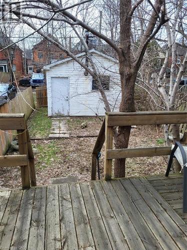 Wooden deck with a shed - 54 Margaret Street, Hamilton, ON - Outdoor