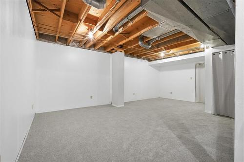 B 67 Apple Lane, Winnipeg, MB - Indoor Photo Showing Basement