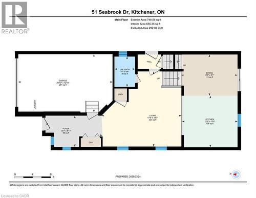 View of floor plan / room layout - 51 Seabrook Drive, Kitchener, ON - Other