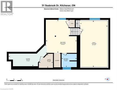 View of home floor plan - 51 Seabrook Drive, Kitchener, ON - Other