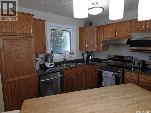 311 Wilkinson Crescent, Saskatoon, SK - Indoor Photo Showing Kitchen With Double Sink