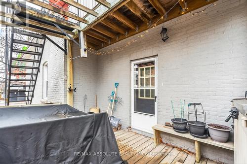 This deck is right outside the kitchen - 231 Bell Street N, Ottawa, ON - Outdoor With Deck Patio Veranda With Exterior
