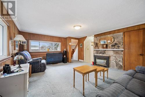 273 Thaler Avenue, Kitchener, ON - Indoor Photo Showing Living Room With Fireplace
