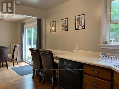 Extended Kitchen Counter With Breakfast Bar - 101 Merna Avenue, Hamilton, ON - Indoor Photo Showing Office