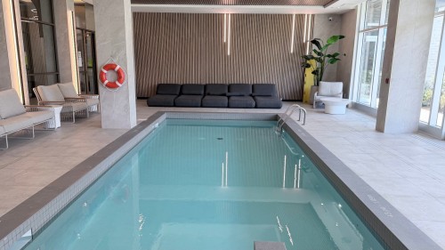 Pool - 202-3000 Boul. Thimens, Montréal (Saint-Laurent), QC - Indoor Photo Showing Other Room With In Ground Pool